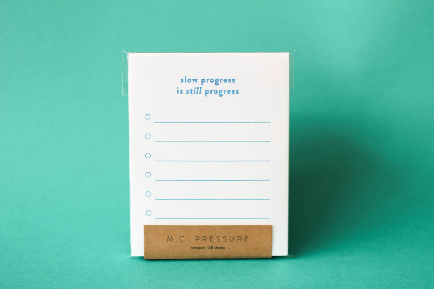 Slow Progress Is Still Progress Risograph Notepad