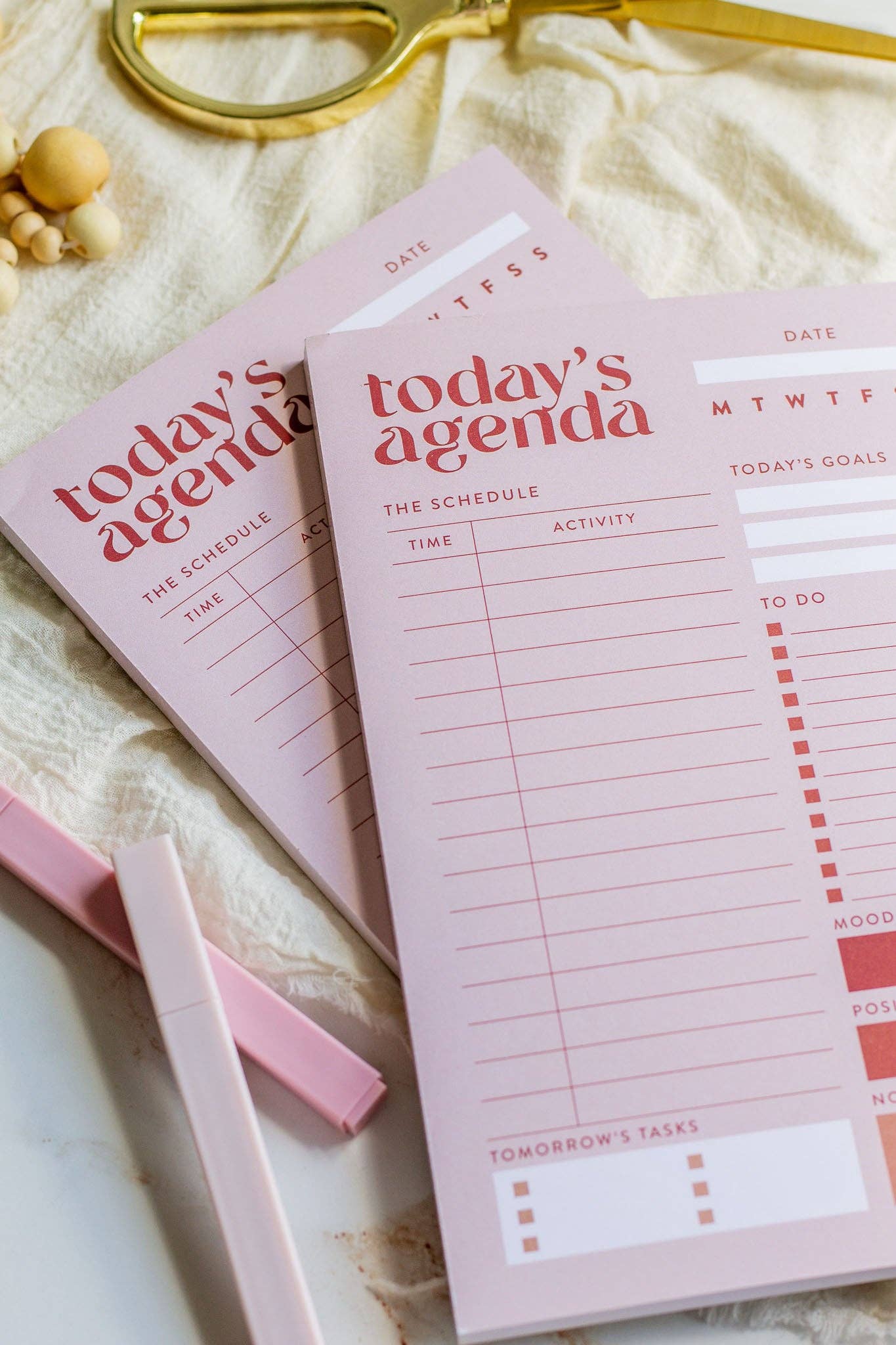 Daily Agenda Notepad