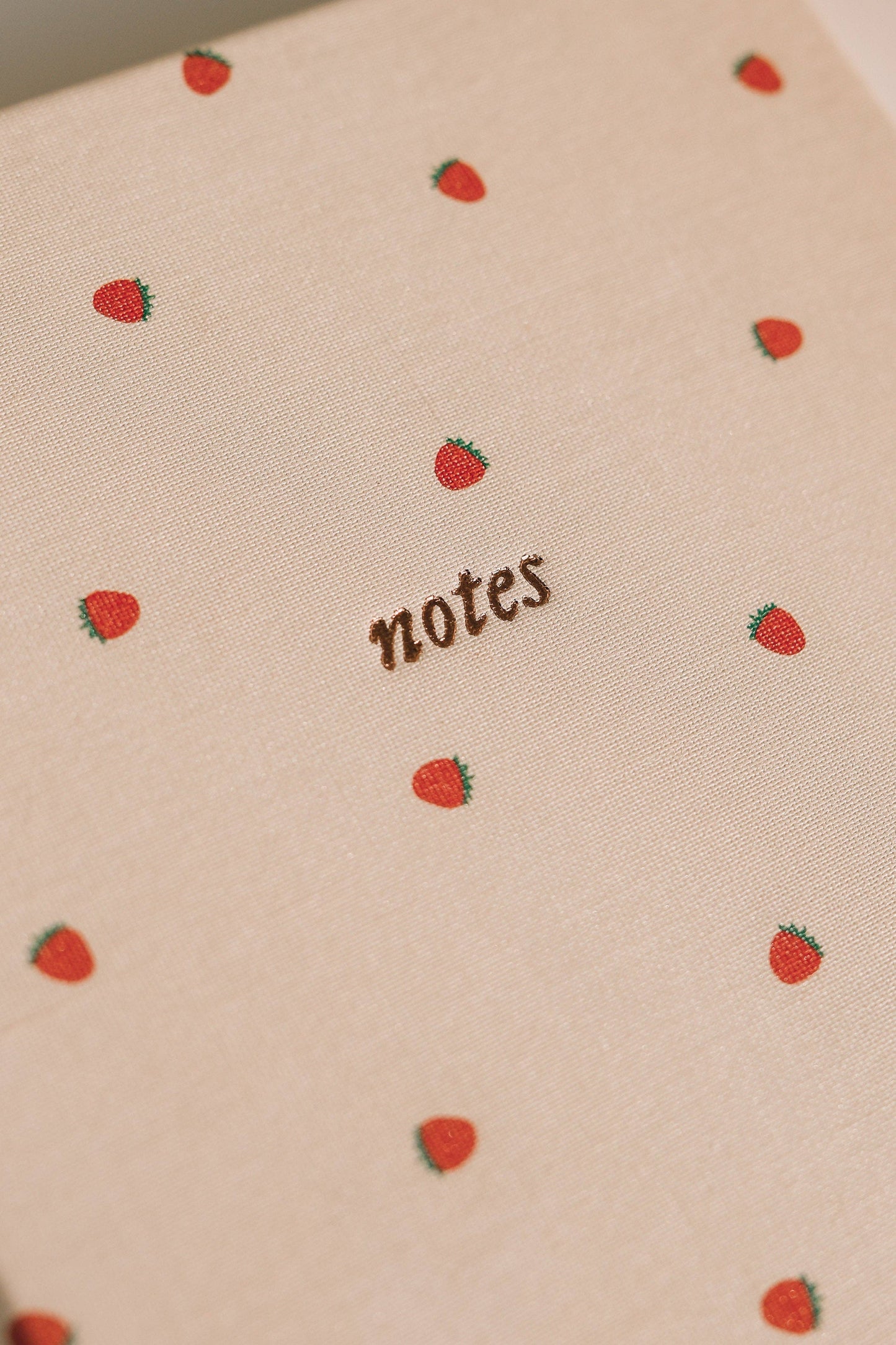 Strawberry Lined Journal