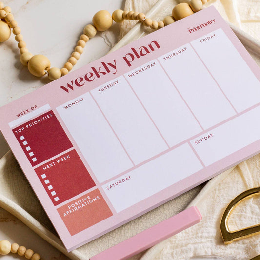 Weekly Plan Notepad