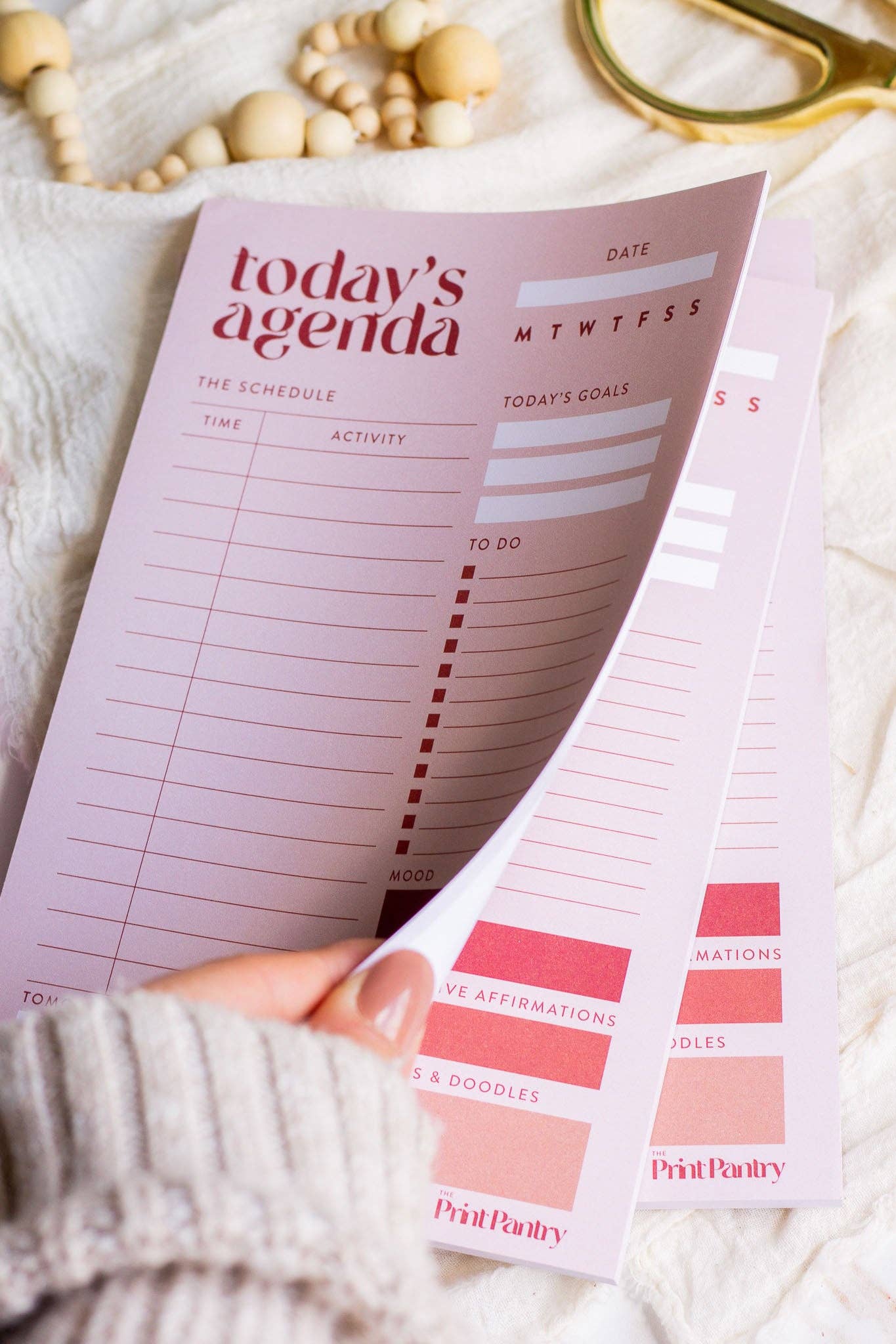 Daily Agenda Notepad